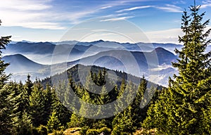 Panoramic mountain view in Slovakia