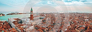 Beautiful view over San Marco square in Venice