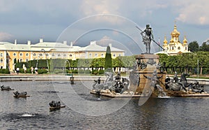 Beautiful view of Petergof Saint Petersburg