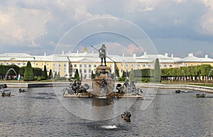 Beautiful view of Petergof Saint Petersburg