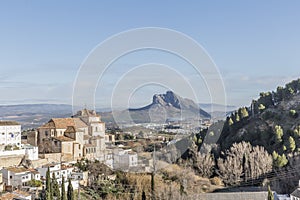 Beautiful view of the PeÃ±a de los Enamorados or The Lovers` Rock