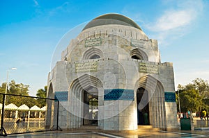 Beautiful view of Pir Shah Ghazi Darbar captured in Kashmir under the blue sky