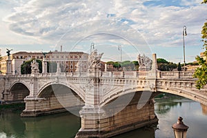 Beautiful view of the Ponte Vittorio Emanuele II