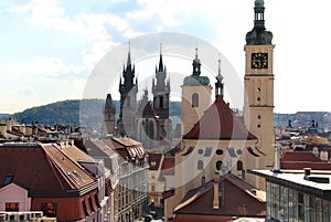 Beautiful view of Prague panorama