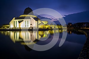 Beautiful view of Public Mosque at Seri Iskandar,Perak,Malaysia