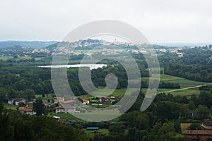 Beautiful view of Ragogna Lake and San Daniele del Friuli