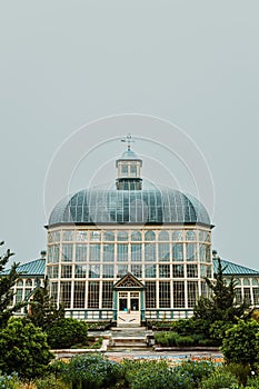 Beautiful view of the Rawlings Conservatory in a daylight