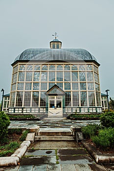 Beautiful view of the Rawlings Conservatory in a daylight