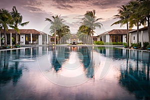 Beautiful view of resort in Vietnam, Asia.