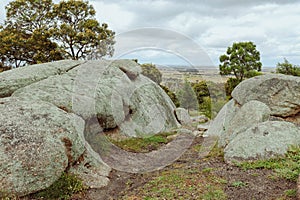 Beautiful view of rock formations in you yangs regional park