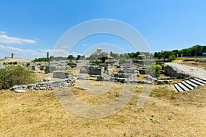 Beautiful view on Ruins of an ancient Chersonese Tavrichesky