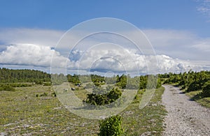 Beautiful view of Saaretirp Cape in spring, Hiiumaa island, Estonia