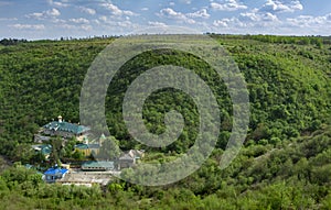 Beautiful view of the Saharna Monastery, Moldova