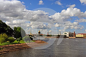 Beautiful view of Saint-Petersburg city centre