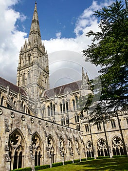 Beautiful view of Salisbury Cathedral