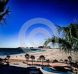 Beautiful View of Sandy Beach in Puerto Penasco photo