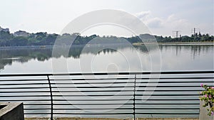 Beautiful view of Sankey tank lake. A manmade lake constructed by Col. Richard Hieram Sankey to meet the water supply demands of