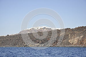 Beautiful view of the Santorini Caldera