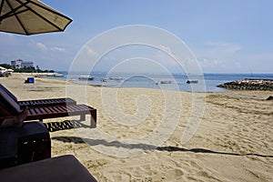 Beautiful view of Sanur beach, Bali, Indonesia