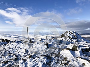 Beautiful view of Scotland coverd in snow