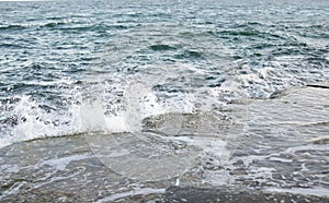 Beautiful view of sea, windy day