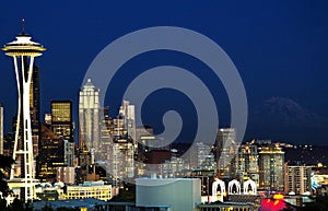 Beautiful view of seattle from kerry park