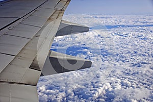 Beautiful view of the sky from an airplane.