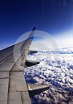 Beautiful view of the sky from an airplane.