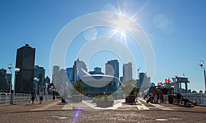 Beautiful view: The Skyline of Vancouver / British Columbia / Canada