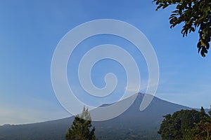 Beautiful View of Slamet Mountain in Indonesia