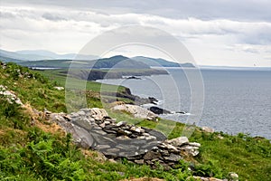 Beautiful view at Slea Head Drive Dingle peninsula, Kerry, Ireland