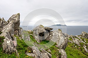 Beautiful view at Slea Head Drive Dingle peninsula, Kerry, Ireland