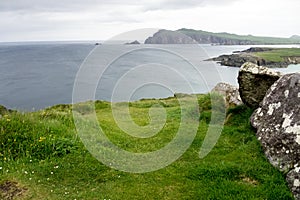 Beautiful view at Slea Head Drive Dingle peninsula, Kerry, Ireland