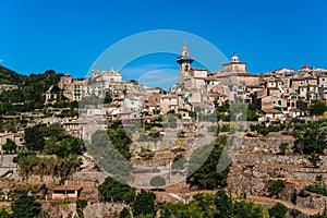 Beautiful view of the small town Valldemossa photo