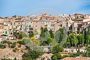 Beautiful view of the small town Valldemossa photo