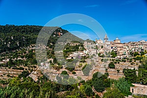 Beautiful view of the small town Valldemossa photo