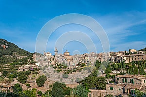 Beautiful view of the small town Valldemossa photo