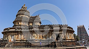 Beautiful View of Sri Vidya Shankara Temple, Sringeri, Karnataka, Indi