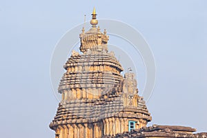Beautiful View of Sri Vidya Shankara Temple, Sringeri, Karnataka, India photo