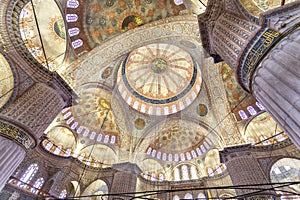 Beautiful view of the Sultanahmet Camii, known as the Blue Mosque in Istanbul