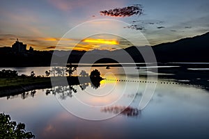 Beautiful view of Sun Moon Lake in Taiwan