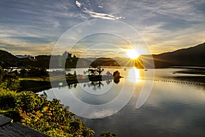 Beautiful view of Sun Moon Lake in Taiwan