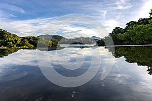 Beautiful view of Sun Moon Lake in Taiwan