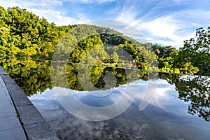 Beautiful view of Sun Moon Lake in Taiwan