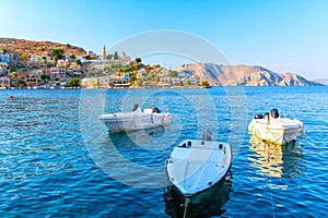 Beautiful view on Symi island, Dodecanese, Greece