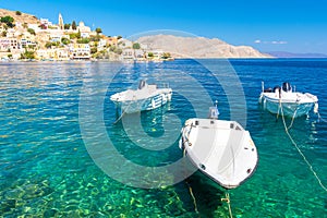 Beautiful view on Symi island, Dodecanese, Greece