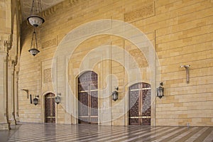 Beautiful view from the terrace of the Muhammad Al-Amin Mosque to the center of Beirut