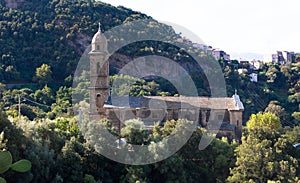 Old church Saint Martin in Patrimonio on the island of Corsica, France photo