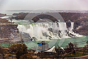 Beautiful view to Niagara Falls, Ontario, Canada.