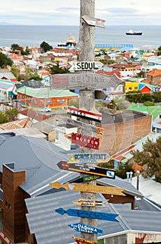 Beautiful view to Punta Arenas